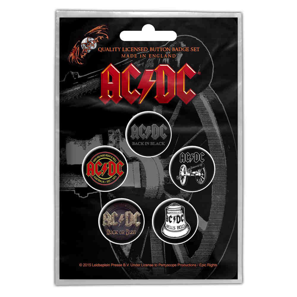 AC/DC - For Those About To Rock Badge/button - Set van 5 - Multicolours